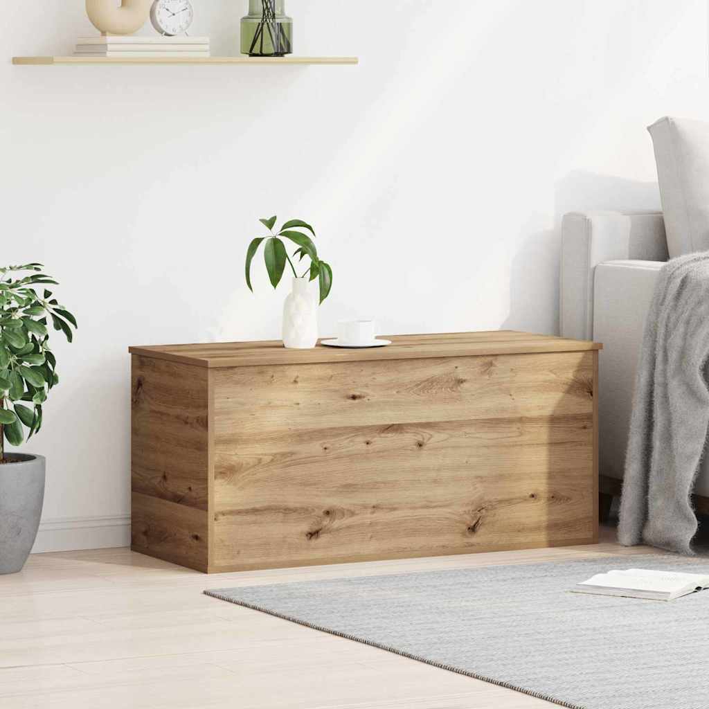 Storage Box Artisan oak 100 x 42 x 46 cm Engineered Wood