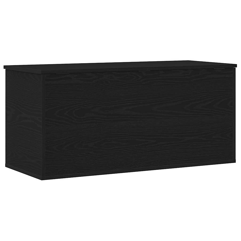 Storage Box Black oak 100 x 42 x 46 cm Engineered Wood