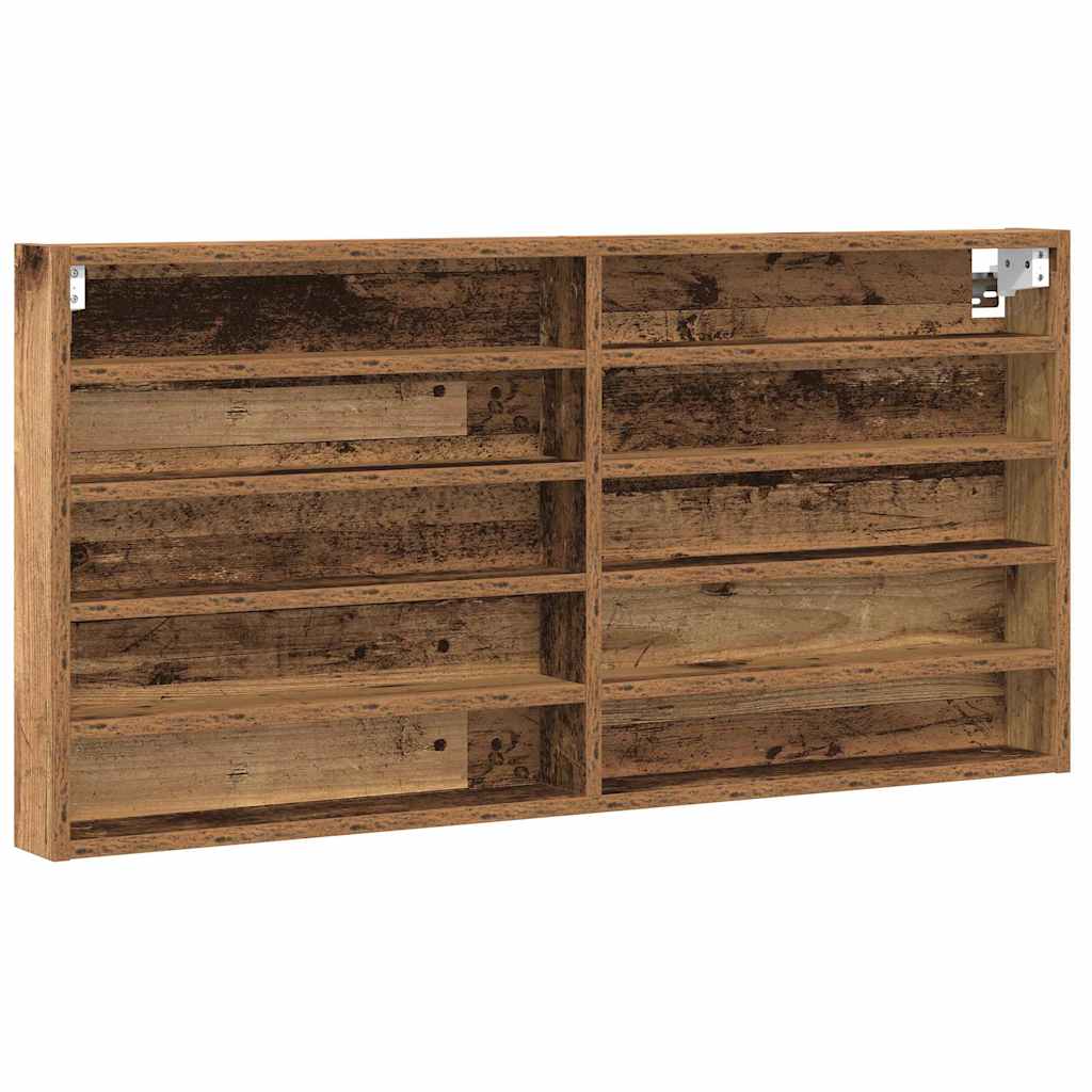 Display Cabinet Old Wood 100 x 8.5 x 50 cm Engineered Wood
