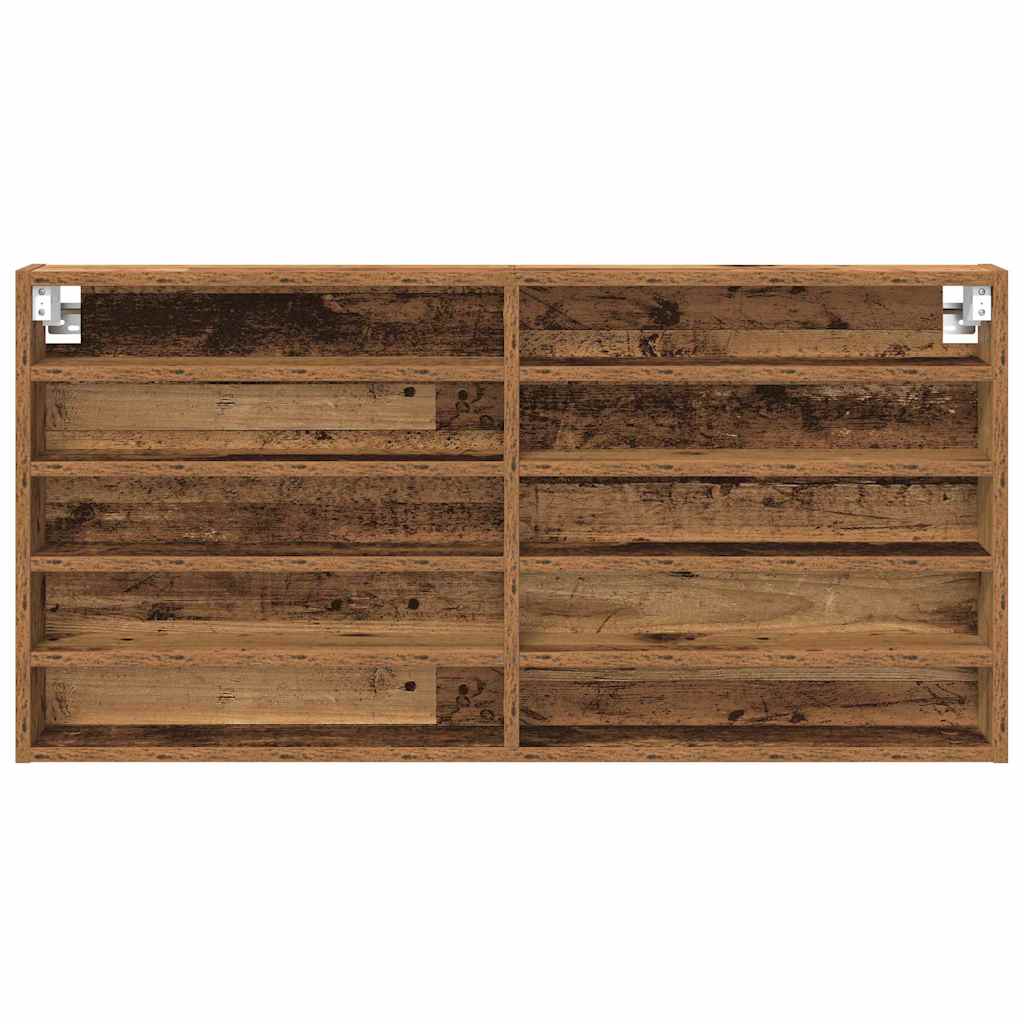 Display Cabinet Old Wood 100 x 8.5 x 50 cm Engineered Wood