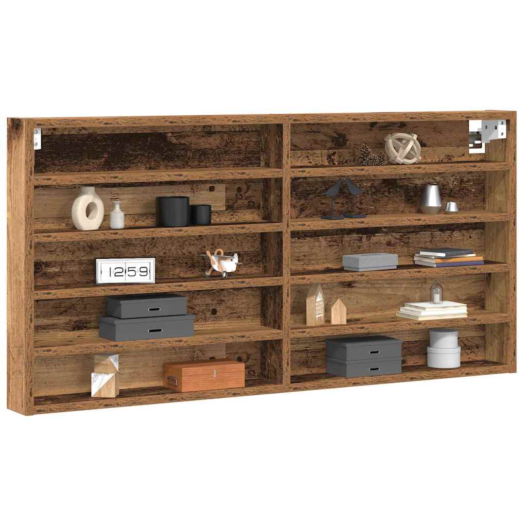 Display Cabinet Old Wood 100 x 8.5 x 50 cm Engineered Wood