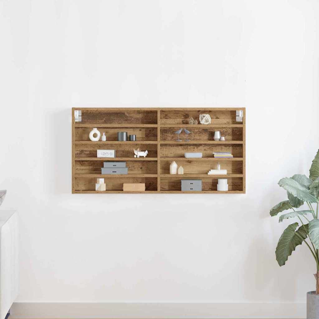 Display Cabinet Wall-Mounted Artisan Oak 100 x 8.5 x 50 cm
