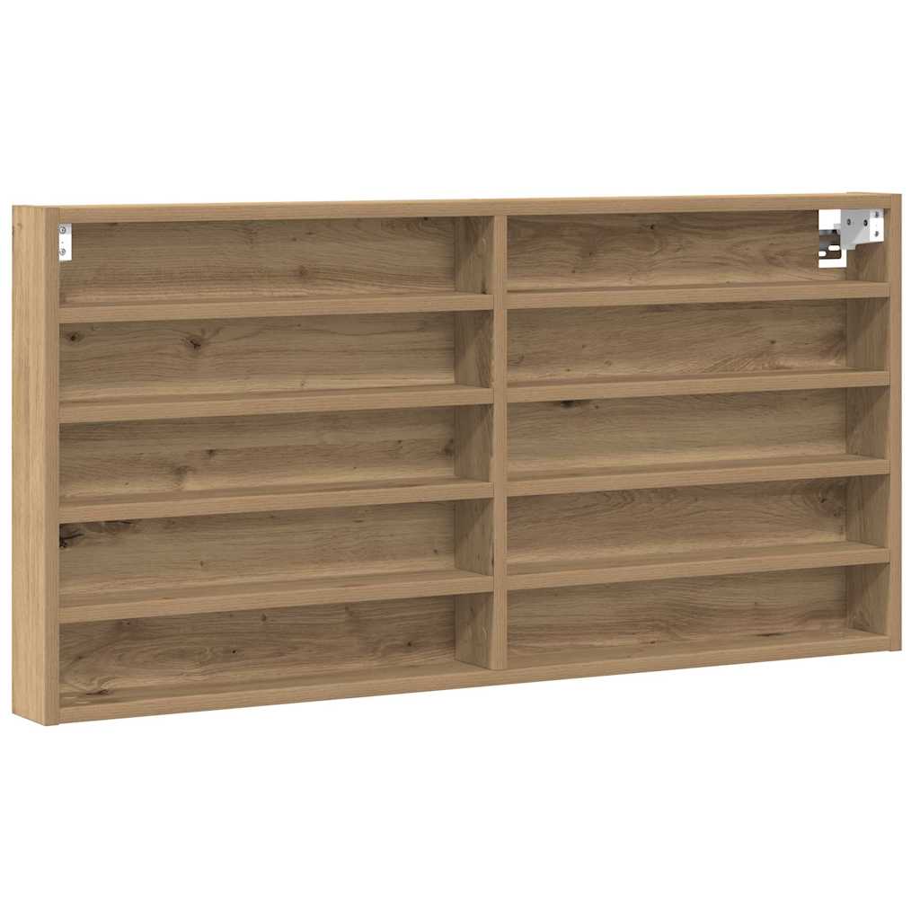 Display Cabinet Wall-Mounted Artisan Oak 100 x 8.5 x 50 cm