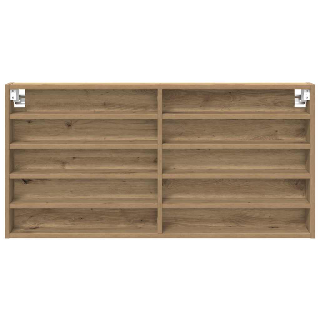 Display Cabinet Wall-Mounted Artisan Oak 100 x 8.5 x 50 cm
