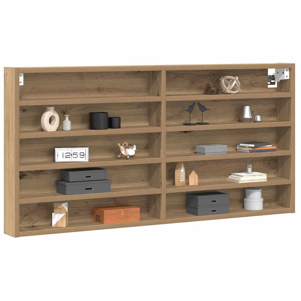 Display Cabinet Wall-Mounted Artisan Oak 100 x 8.5 x 50 cm