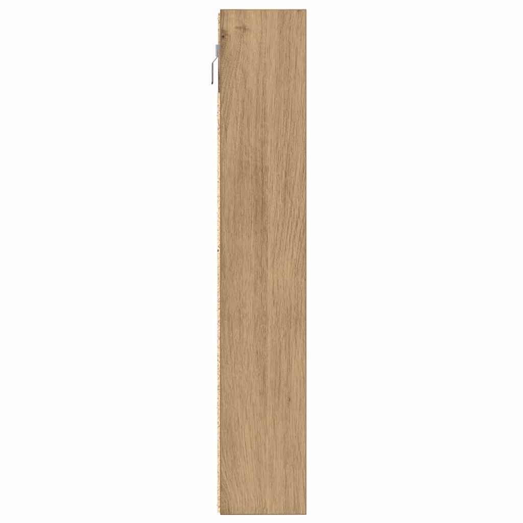 Display Cabinet Artisan Oak 100 x 8.5 x 50 cm Engineered Wood