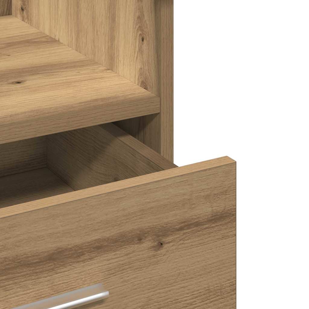 Podium Artisan Oak Engineered Wood 55 x 55 x 107 cm