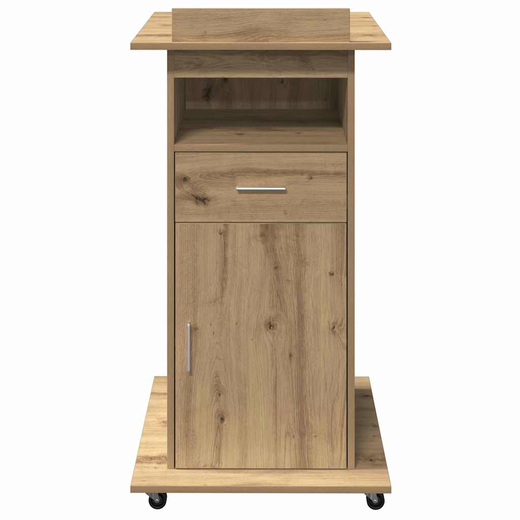 Podium Artisan Oak Engineered Wood 55 x 55 x 107 cm