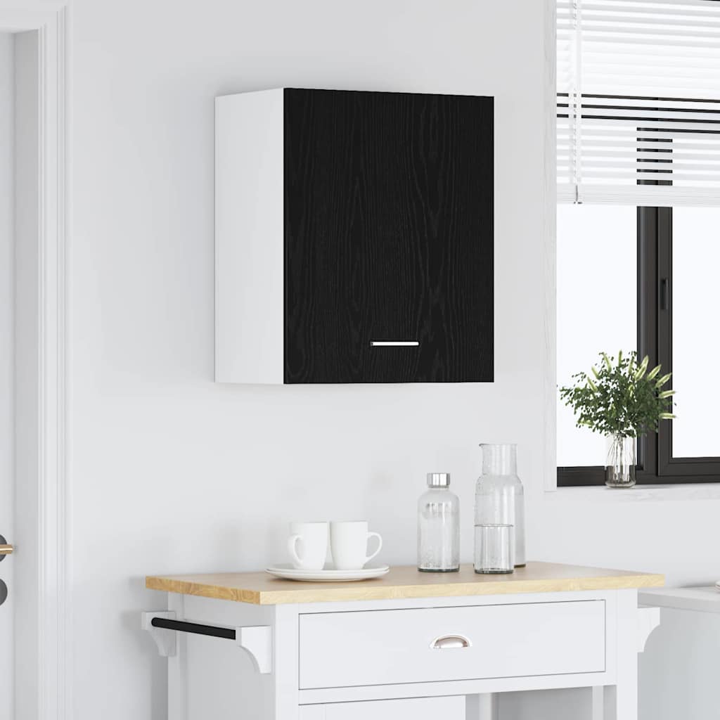 Hanging Cabinet Black Oak 50 x 31 x 60 cm Engineered Wood