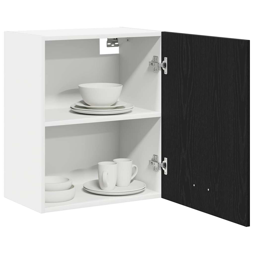Hanging Cabinet Black Oak 50 x 31 x 60 cm Engineered Wood