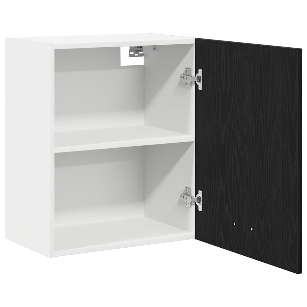 Hanging Cabinet with Shelf Lyon 2 pcs Black Oak 50 x 31 x 60 cm