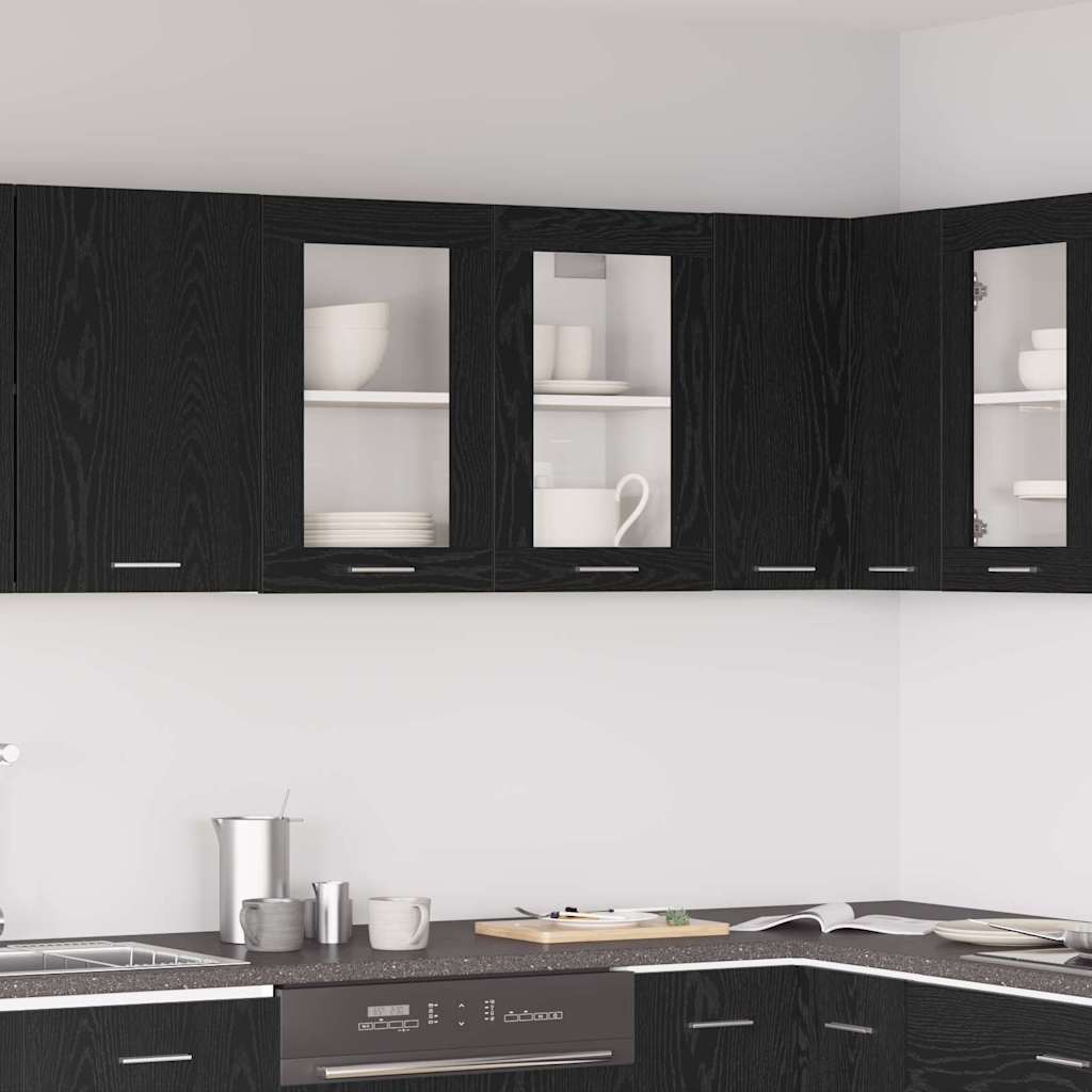 Hanging Cabinet Lyon Black Oak 80 x 31 x 60 cm Engineered Wood