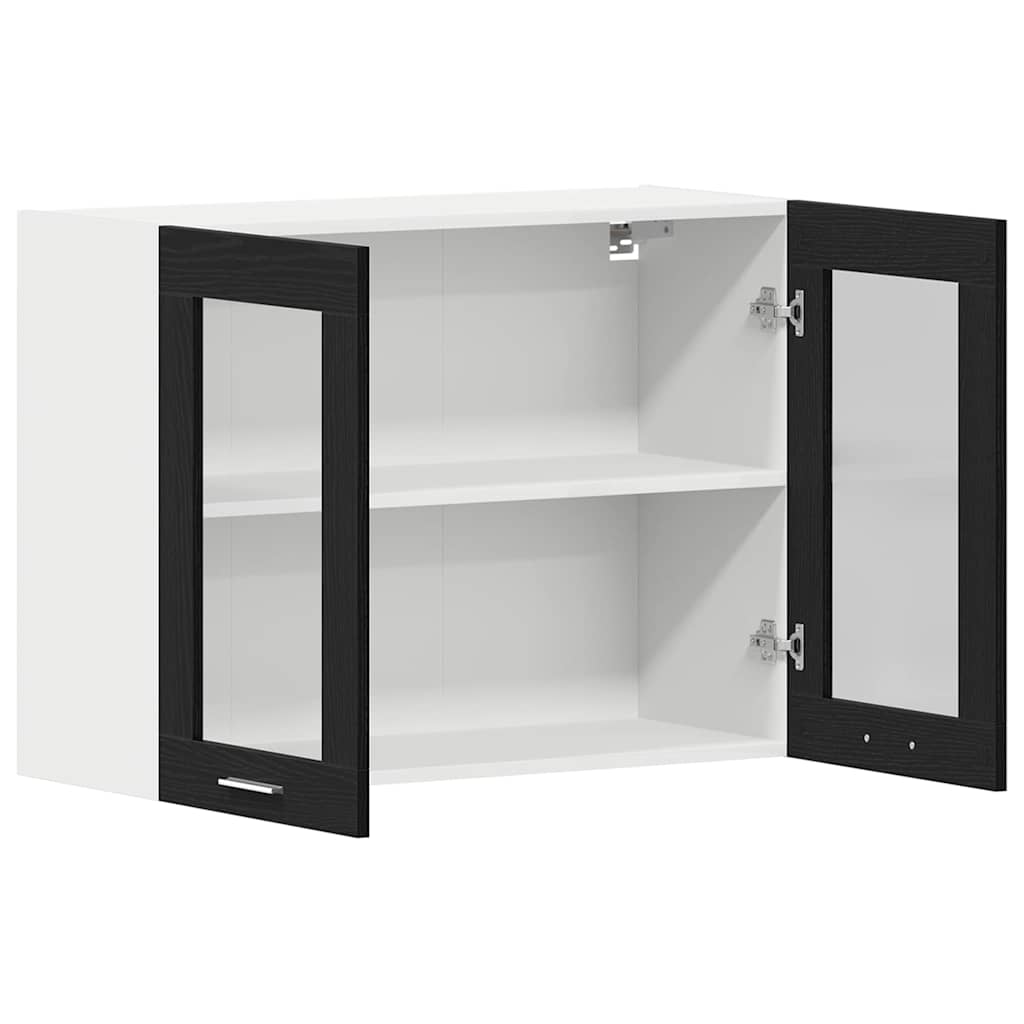 Hanging Cabinet Lyon Black Oak 80 x 31 x 60 cm Engineered Wood