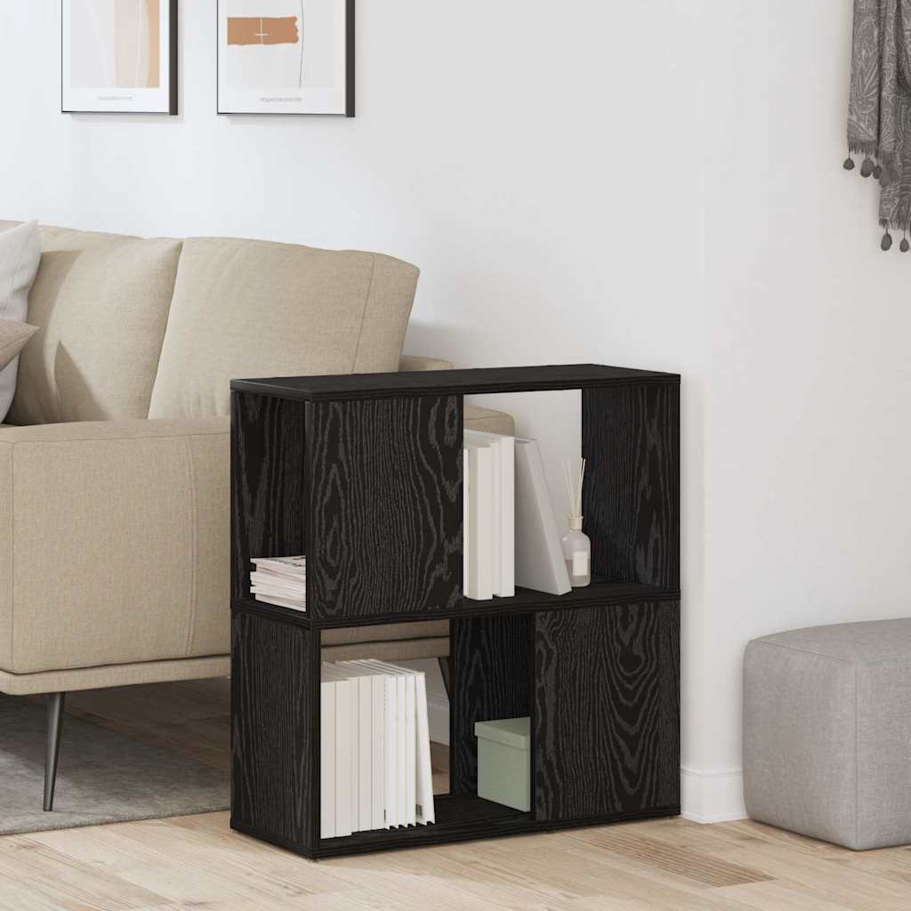 TV Cabinet Set 60 x 24 x 63 cm Black Engineered Wood