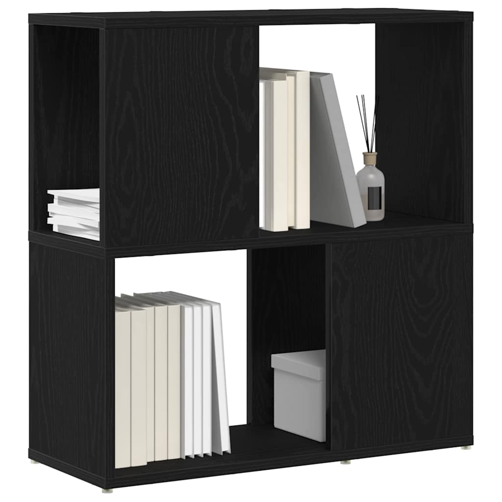 TV Cabinet Set 60 x 24 x 63 cm Black Engineered Wood