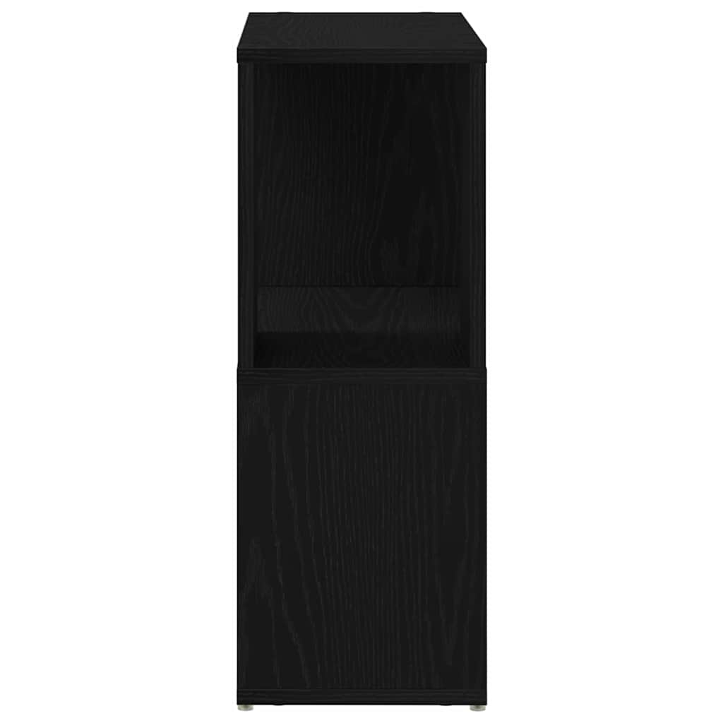 TV Cabinet Set 60 x 24 x 63 cm Black Engineered Wood