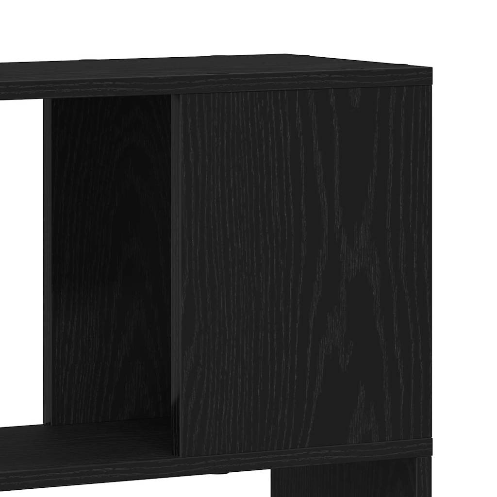 TV Cabinet Set 80 x 24 x 186 cm Black Engineered Wood