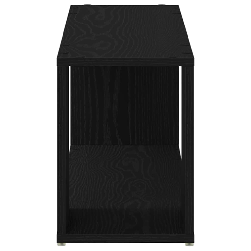 TV Cabinet Set 100 x 24 x 63 cm Black Engineered Wood