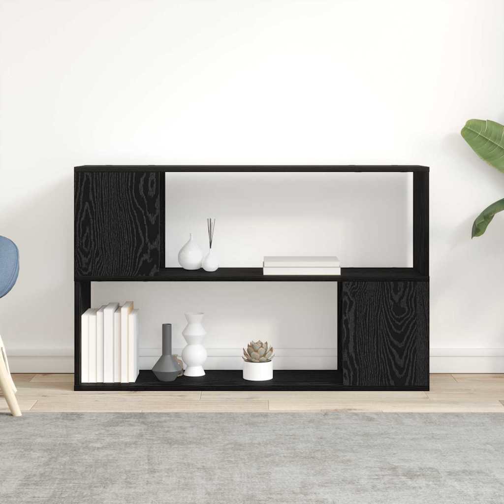 TV Cabinet Set 100 x 24 x 63 cm Black Engineered Wood