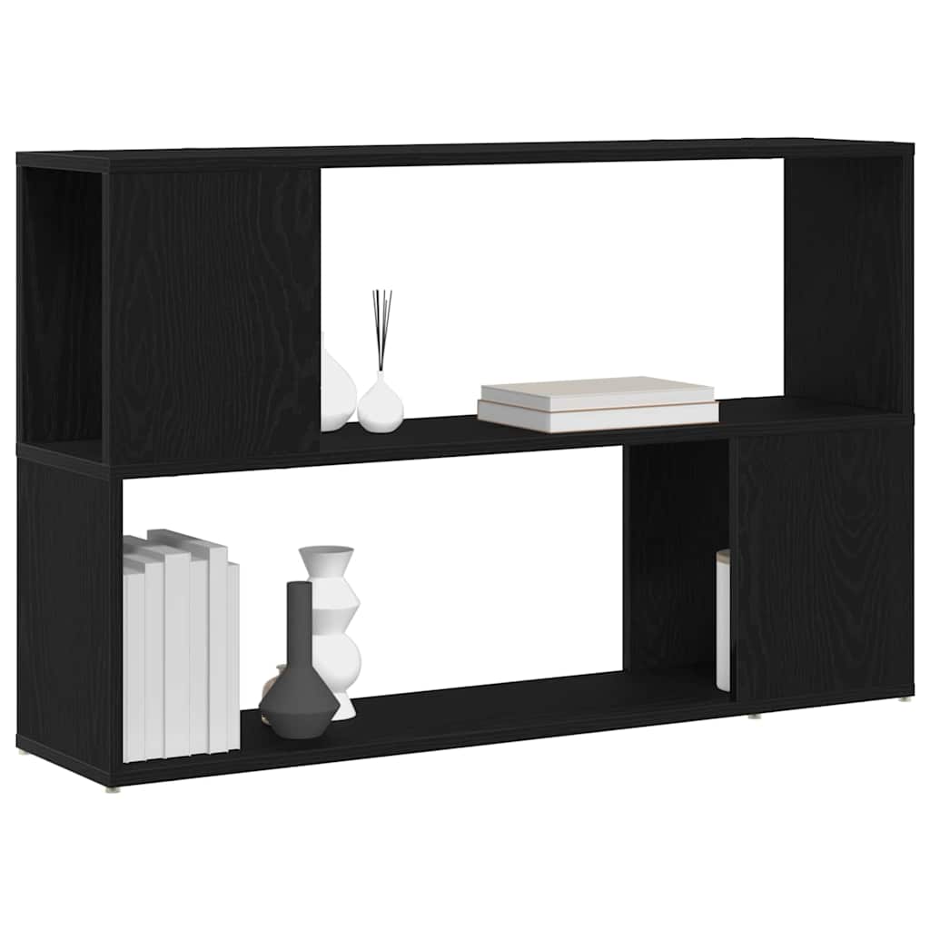 TV Cabinet Set 100 x 24 x 63 cm Black Engineered Wood