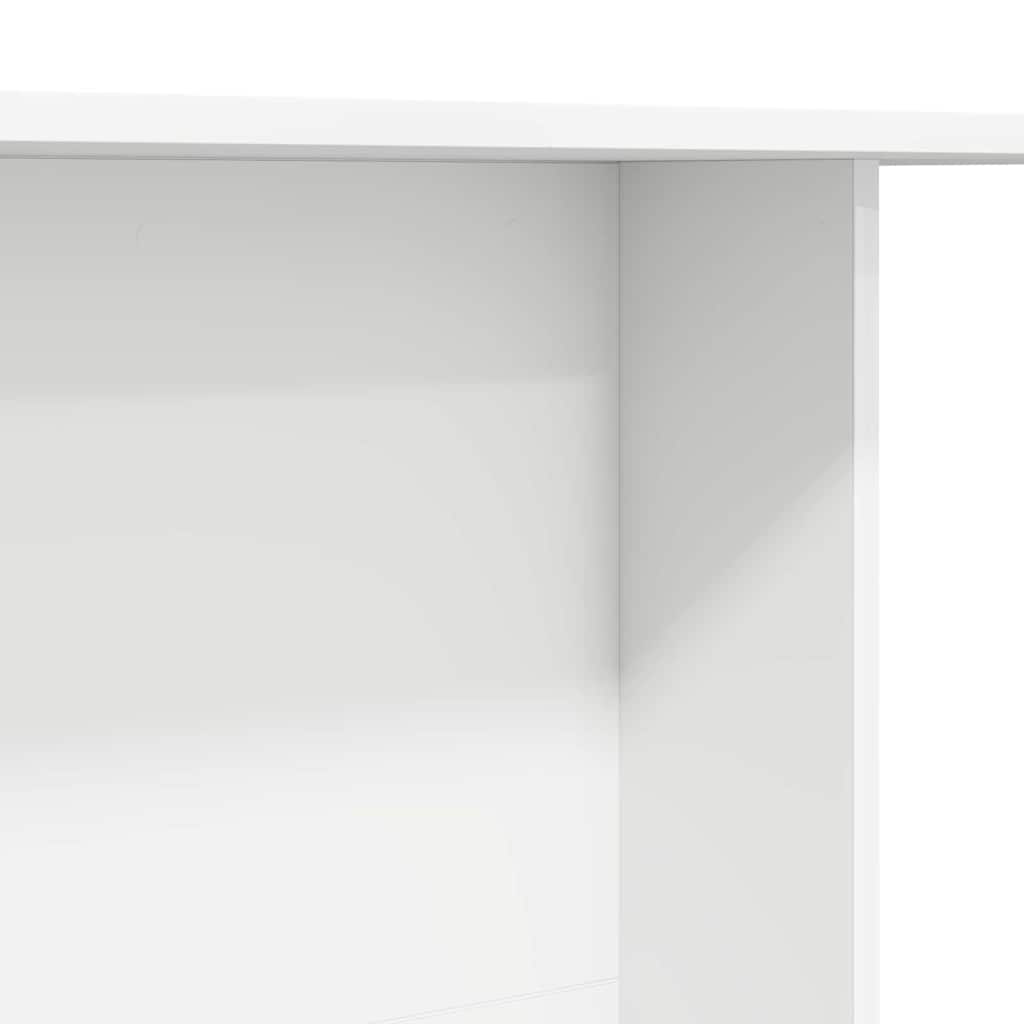 Dining Table 110 x 60 x 75 cm Engineered Wood White Rectangular