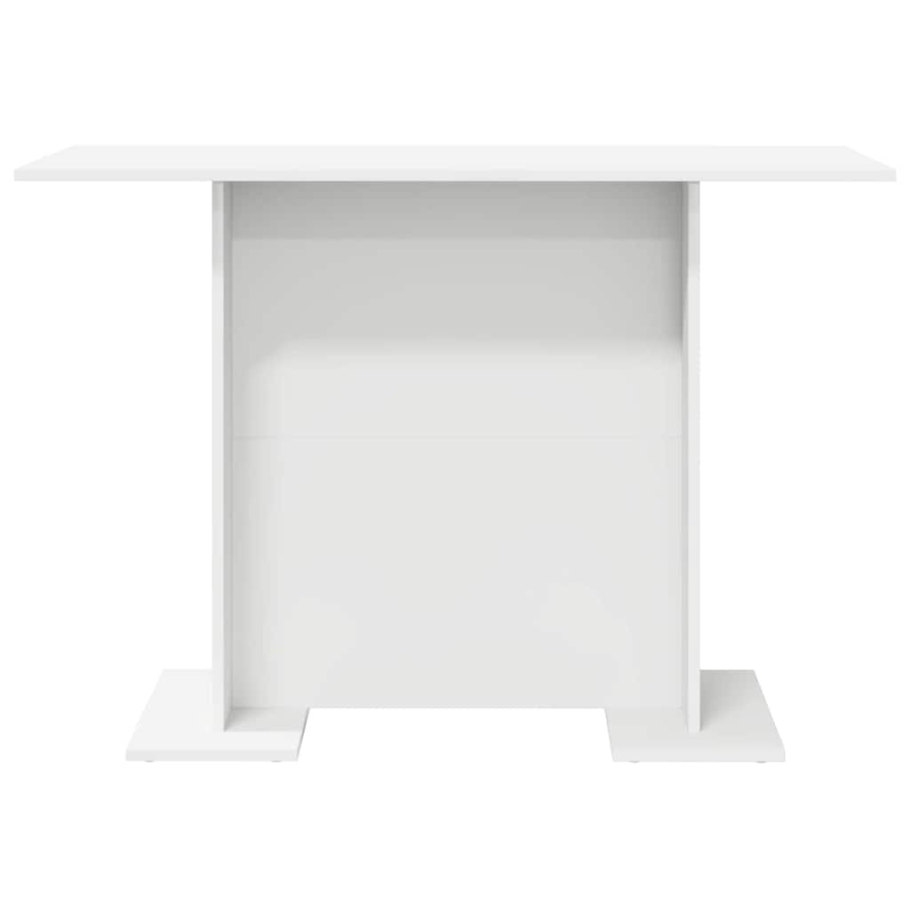 Dining Table 110 x 60 x 75 cm Engineered Wood White Rectangular