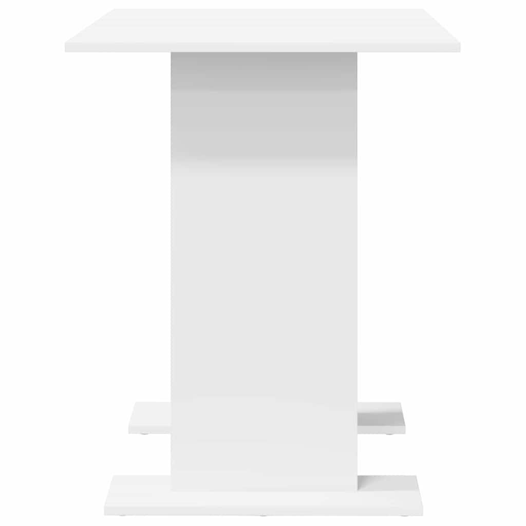 Dining Table 110 x 60 x 75 cm Engineered Wood White Rectangular