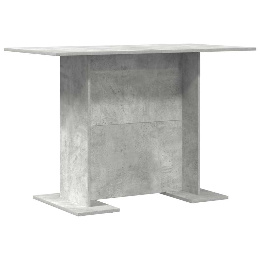 Dining Table 110 x 60 x 75 cm Engineered Wood Concrete Grey