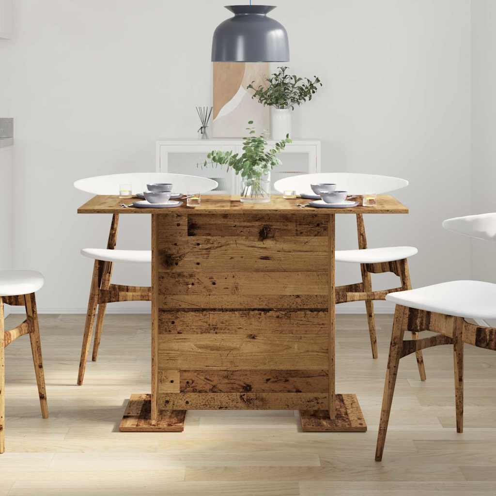 Dining Table Old Wood 110 x 60 x 75 cm Engineered Wood