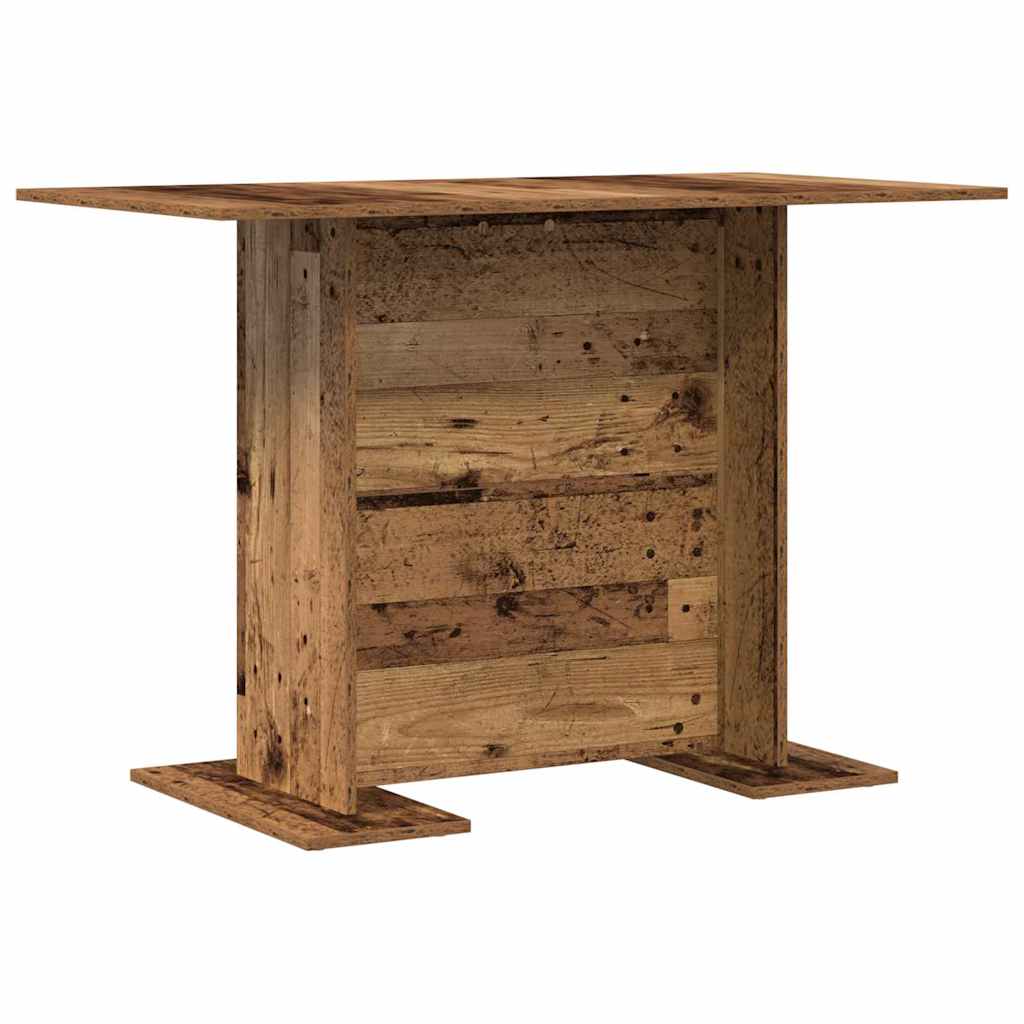 Dining Table Old Wood 110 x 60 x 75 cm Engineered Wood