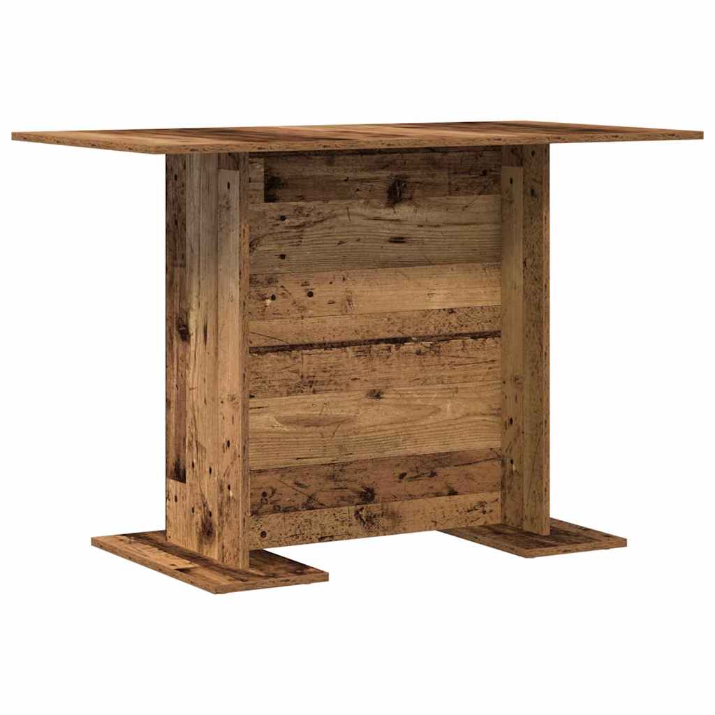 Dining Table Old Wood 110 x 60 x 75 cm Engineered Wood