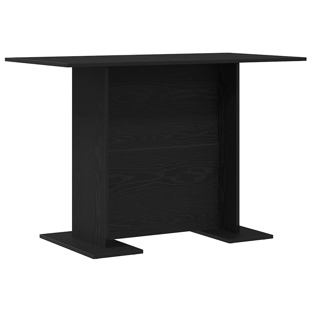 Dining Table Black oak 110 x 60 x 75 cm Engineered wood