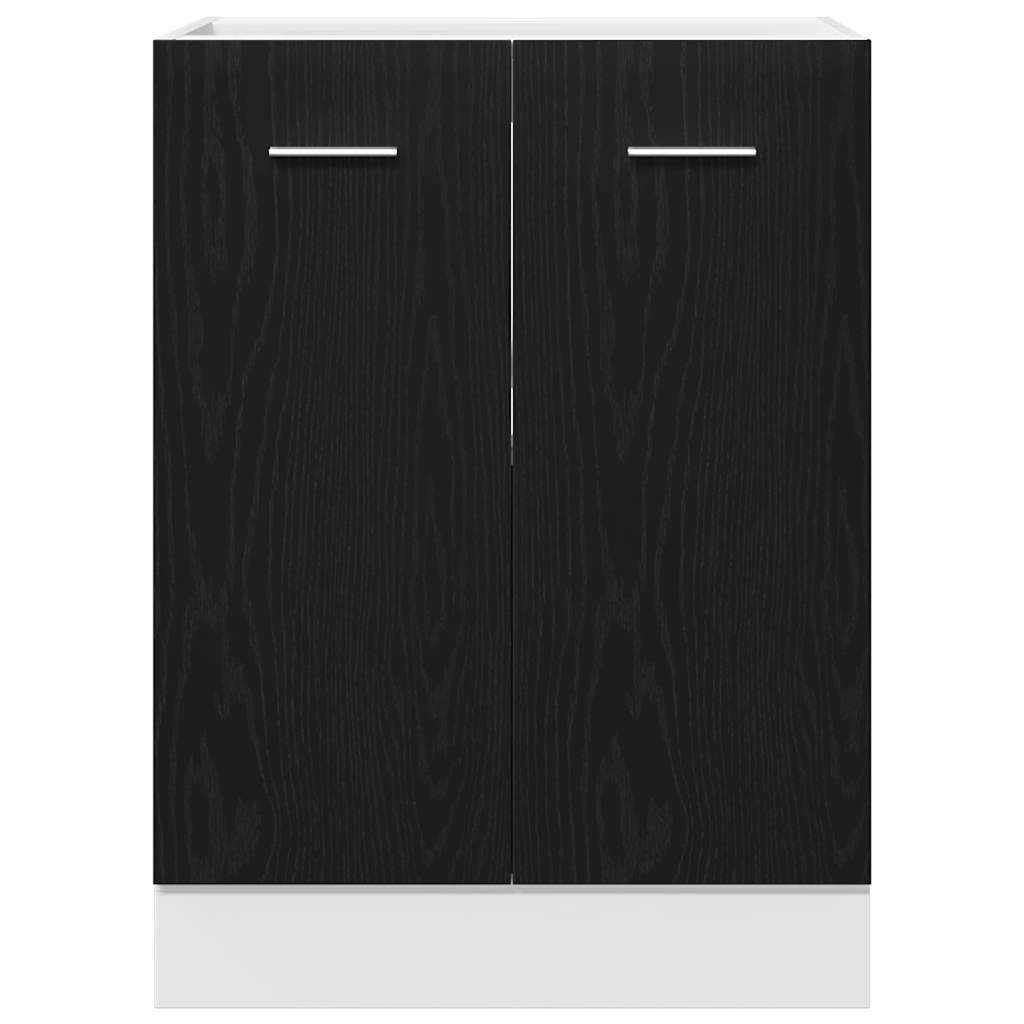 Bottom Cabinet Black Oak 60x46x81.5 cm Engineered Wood