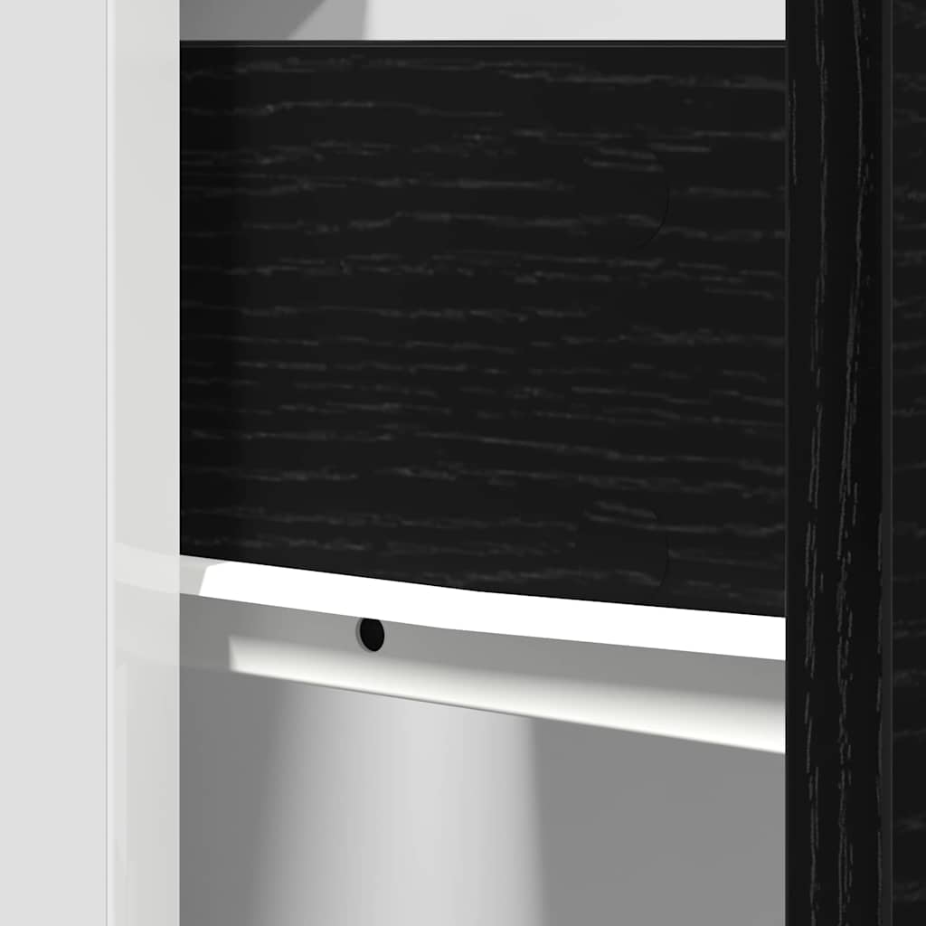 Hanging Cabinet Black Oak 30 x 46 x 81.5 cm Engineered Wood