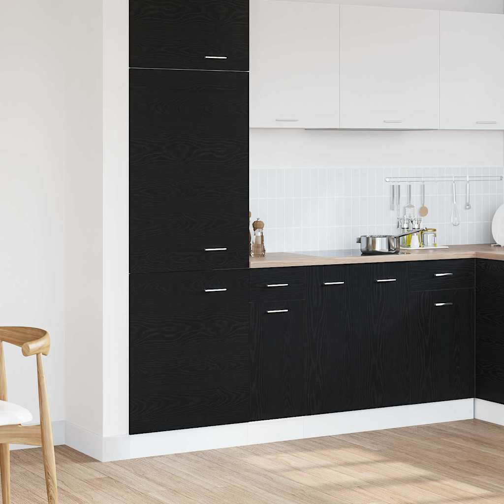 Hanging Cabinet Black Oak 30 x 46 x 81.5 cm Engineered Wood
