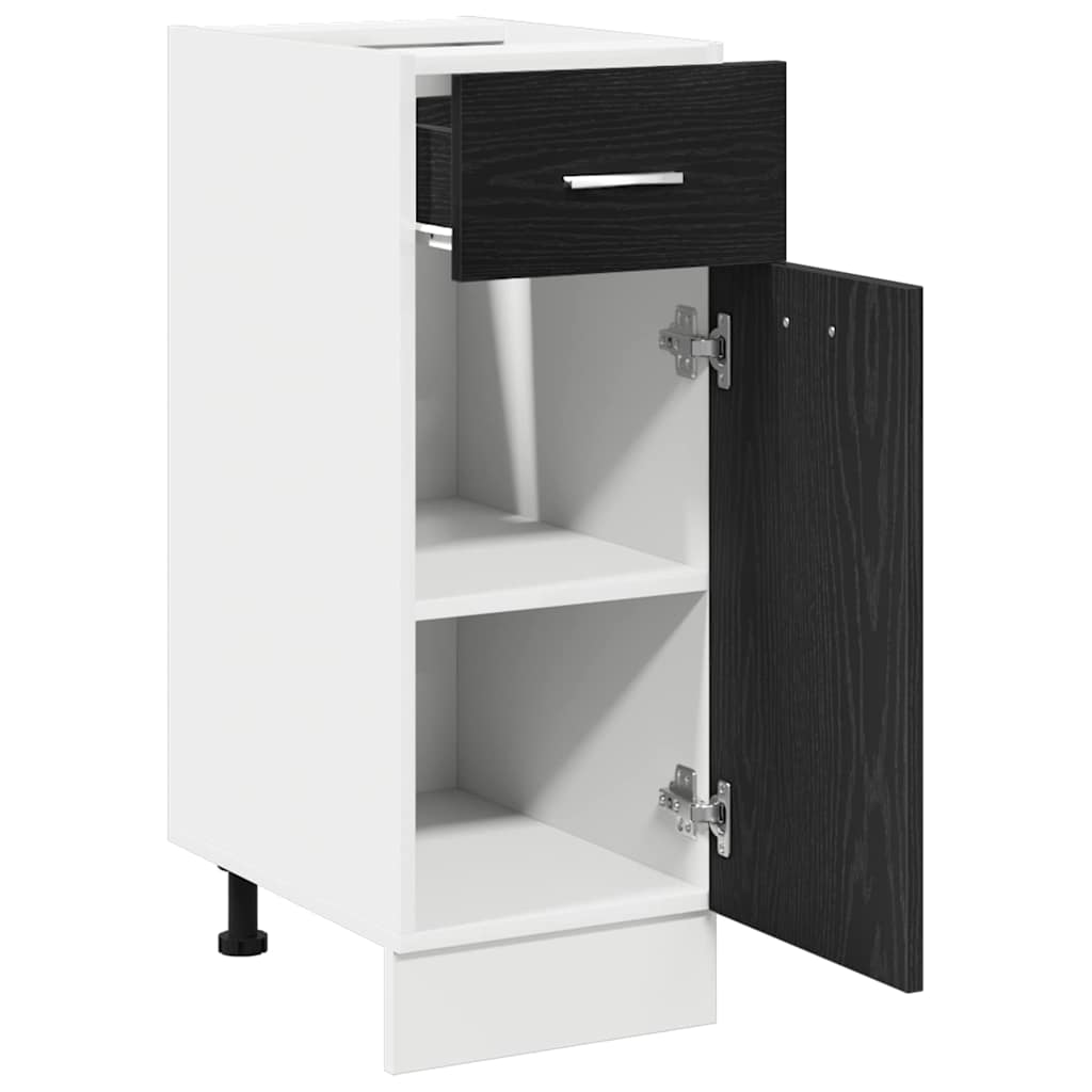Hanging Cabinet Black Oak 30 x 46 x 81.5 cm Engineered Wood