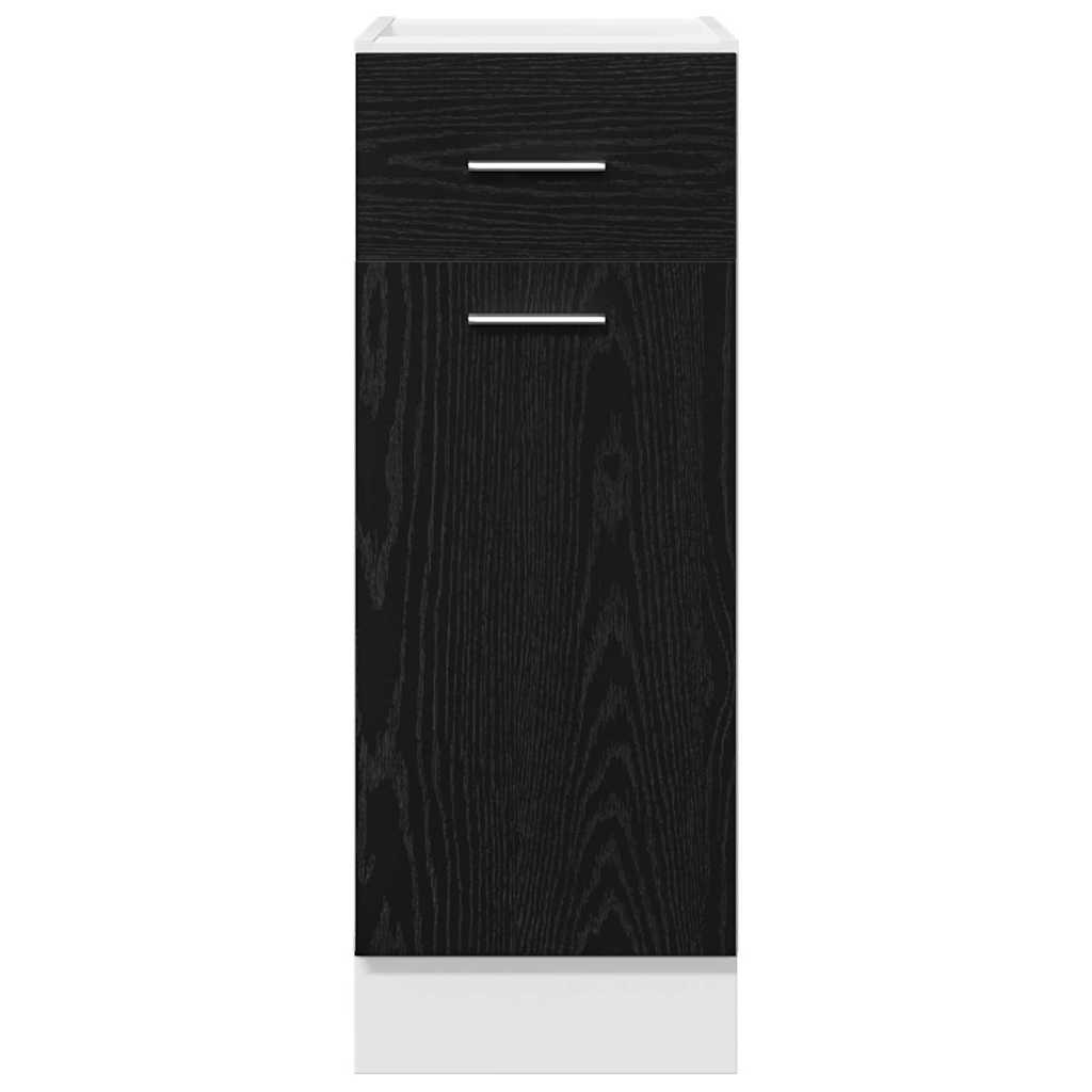 Hanging Cabinet Black Oak 30 x 46 x 81.5 cm Engineered Wood