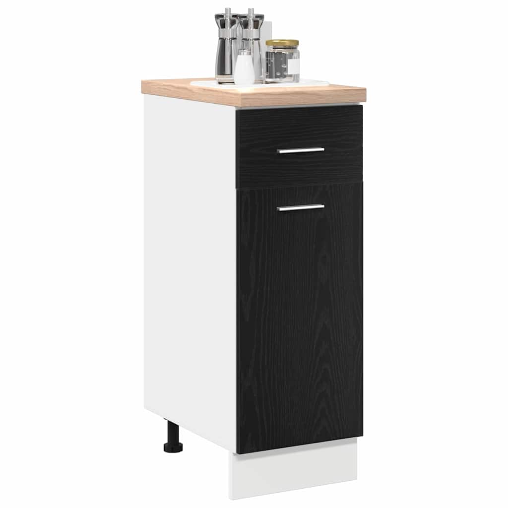 Hanging Cabinet Black Oak 30 x 46 x 81.5 cm Engineered Wood