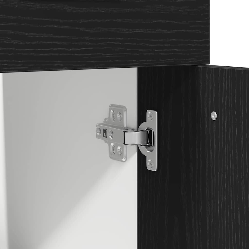 Hanging Cabinet Black Oak 40 x 46 x 81.5 cm Engineered Wood