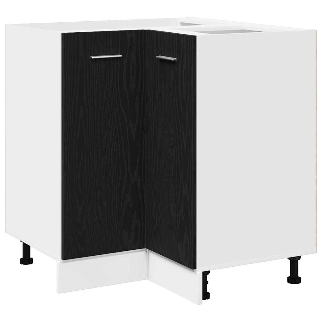Hanging Cabinet Black Oak 75.5 x 75.5 x 80.5 cm Engineered Wood