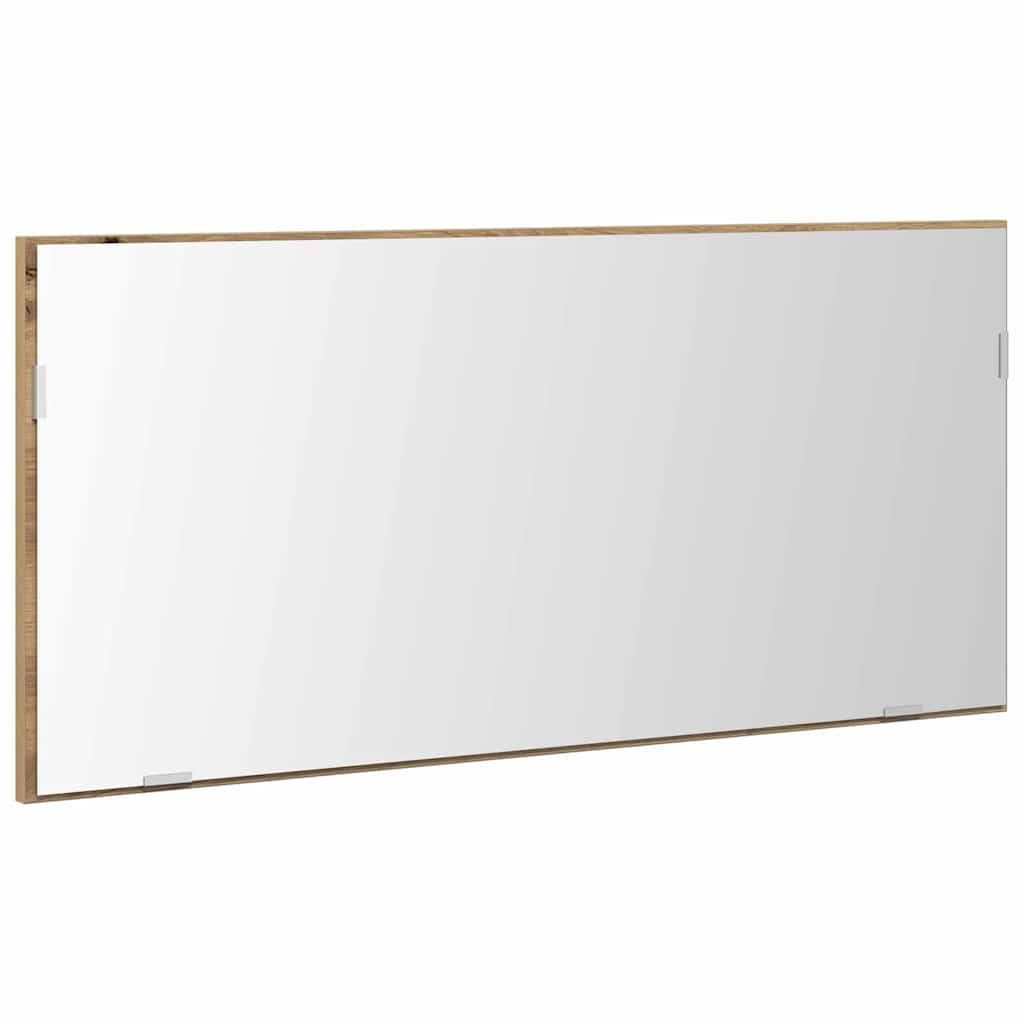 Mirror Artisan oak 80 x 37 cm Glass and Engineered Wood