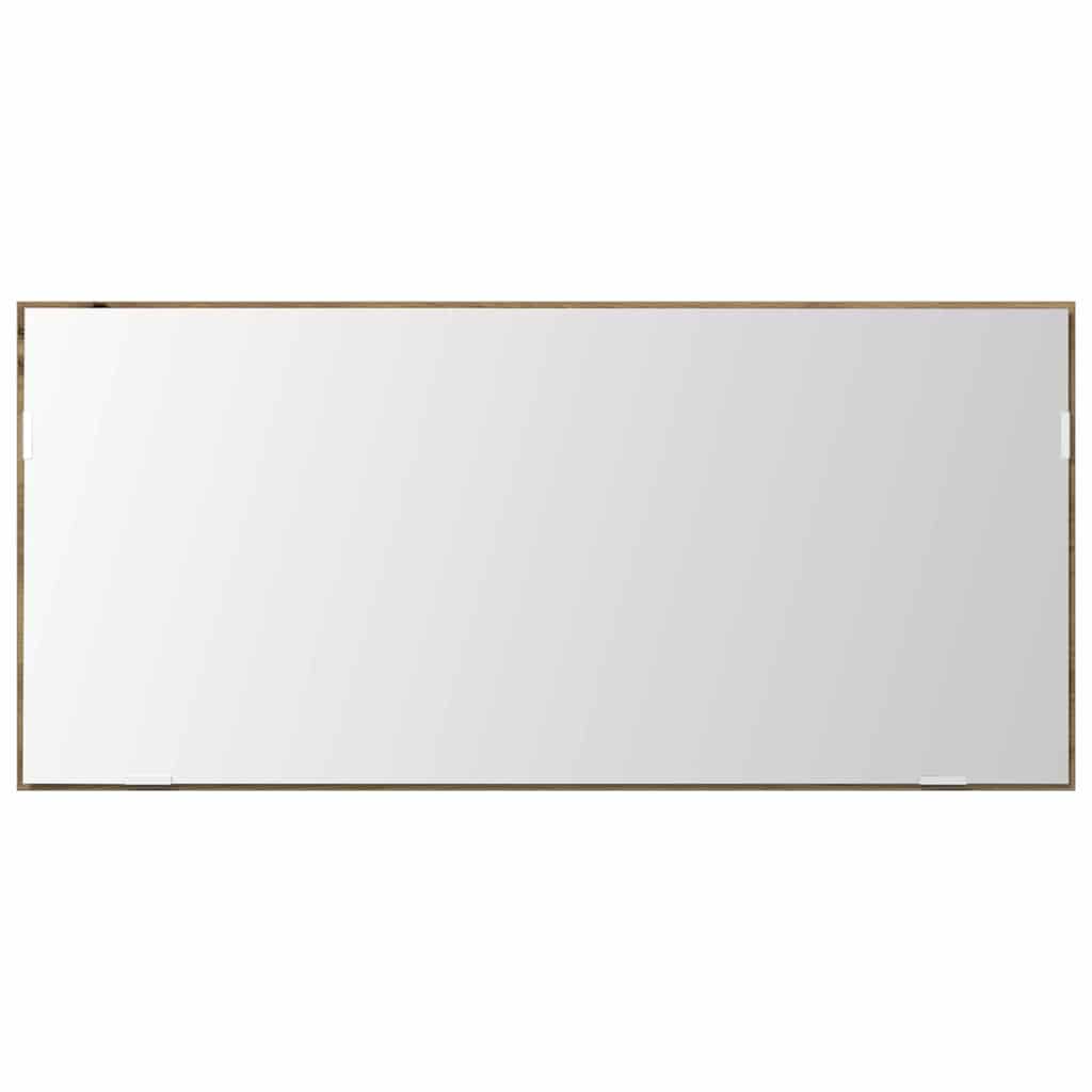 Mirror Artisan oak 80 x 37 cm Glass and Engineered Wood