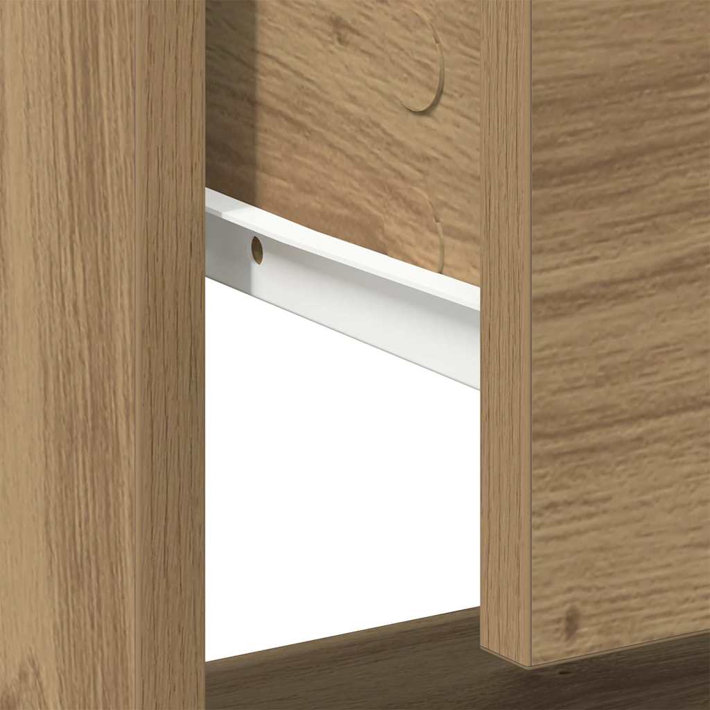 Nightstand Artisan Oak 45 x 34 x 44 cm Engineered Wood