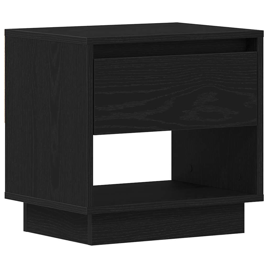 Nightstand 2 pcs Black Oak 45 x 34 x 44 cm Engineered Wood