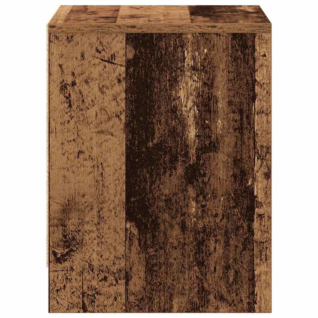 Bedside Cabinet with Drawer 2 pcs Old Wood 45 x 34 x 44.5 cm
