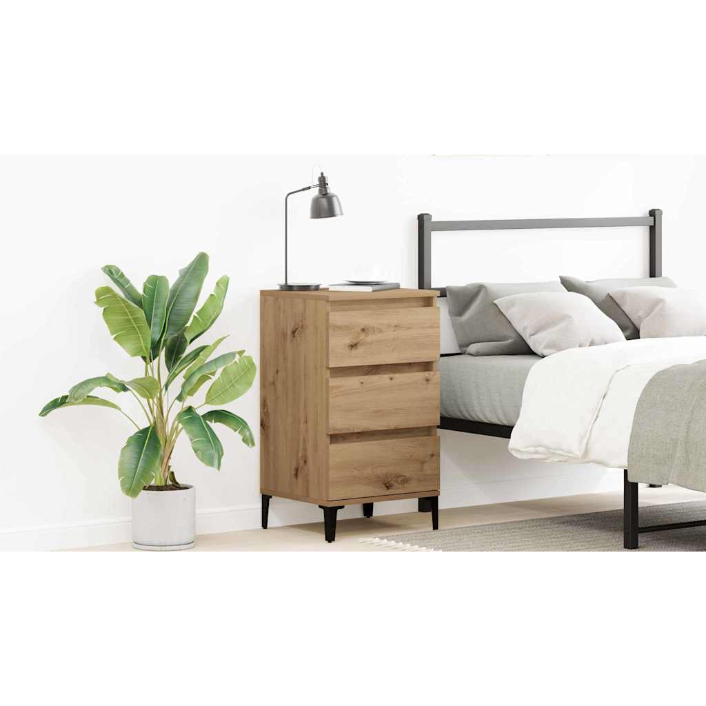 Bedside Cabinet Artisan Oak 45 x 35 x 44 cm Engineered Wood