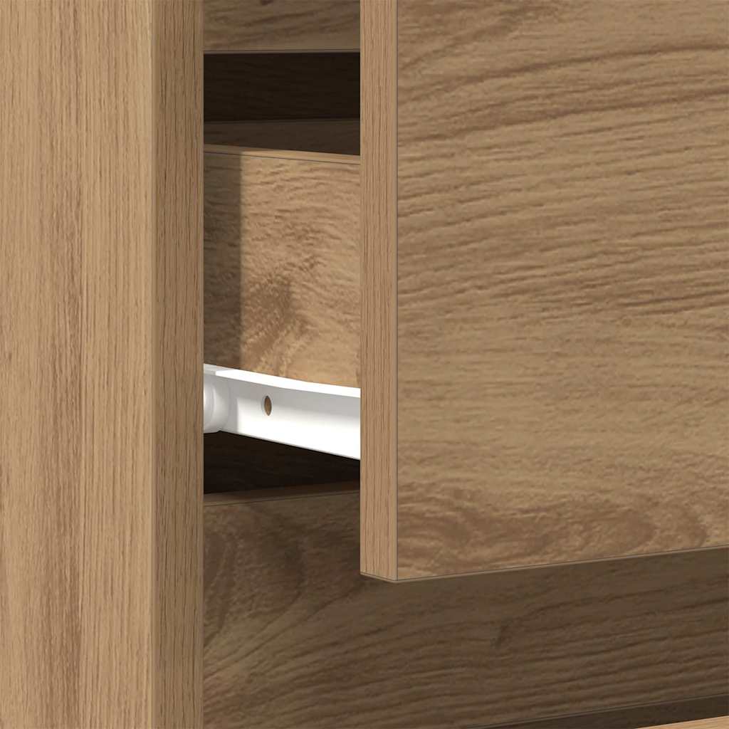 Bedside Cabinet with Drawer 2 pcs Artisan Oak 40 x 35 x 50 cm