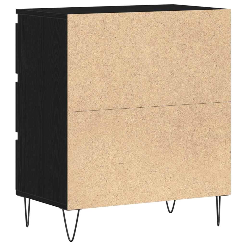Sideboard Black Oak 60 x 35 x 70 cm Engineered Wood