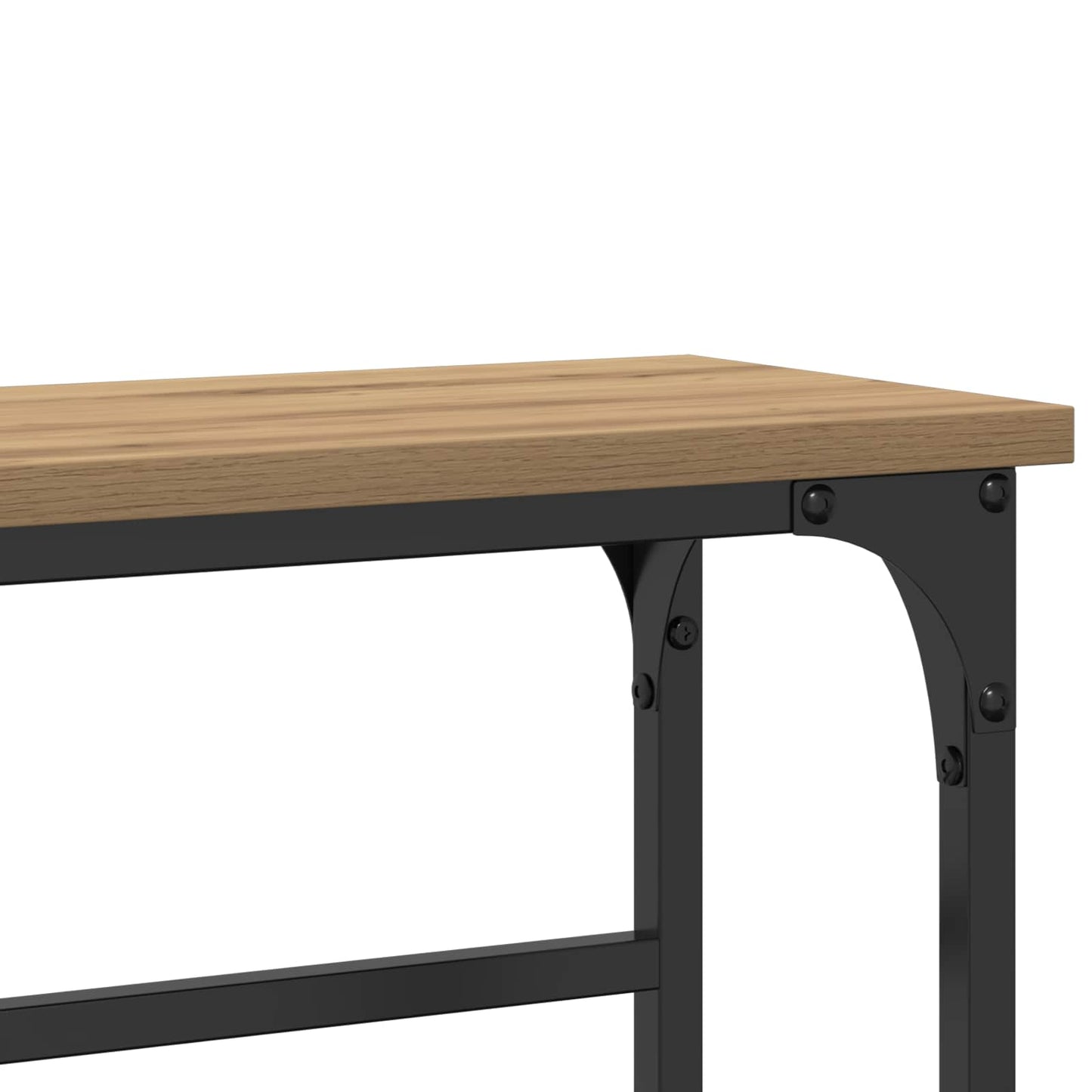 Console Table Artisan Oak 75 x 19.5 x 75 cm Engineered Wood