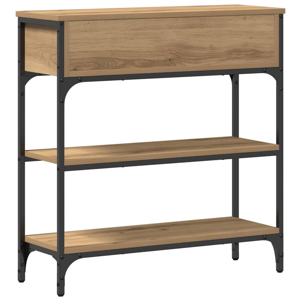 Console Table Artisan Oak 72.5 x 25 x 75 cm Engineered Wood